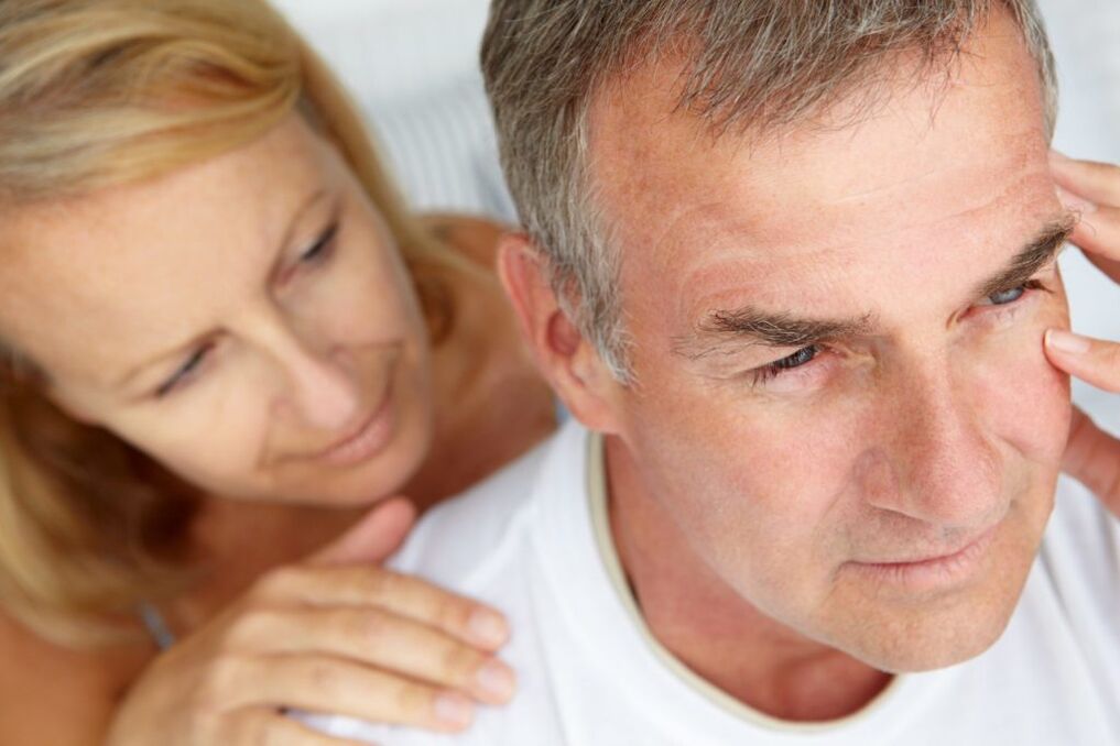 vrouw en man met prostatitis